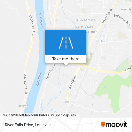 River Falls Drive map