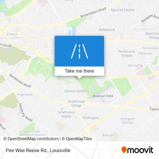 Pee Wee Reese Rd. map