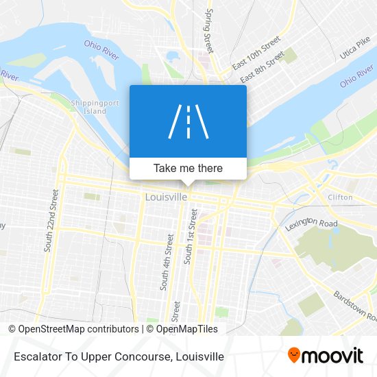 Escalator To Upper Concourse map
