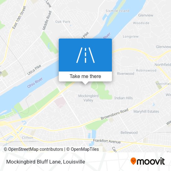 Mockingbird Bluff Lane map