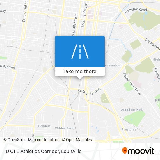 Mapa de U Of L Athletics Corridor