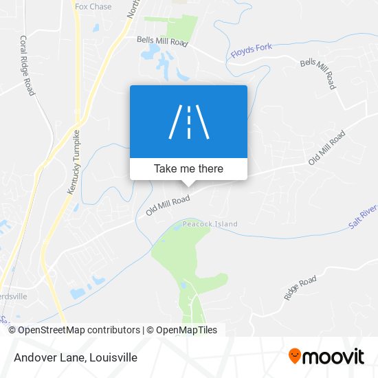 Andover Lane map