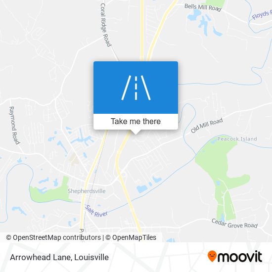 Arrowhead Lane map