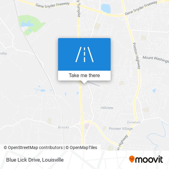 Blue Lick Drive map