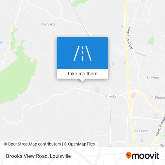 Brooks View Road map