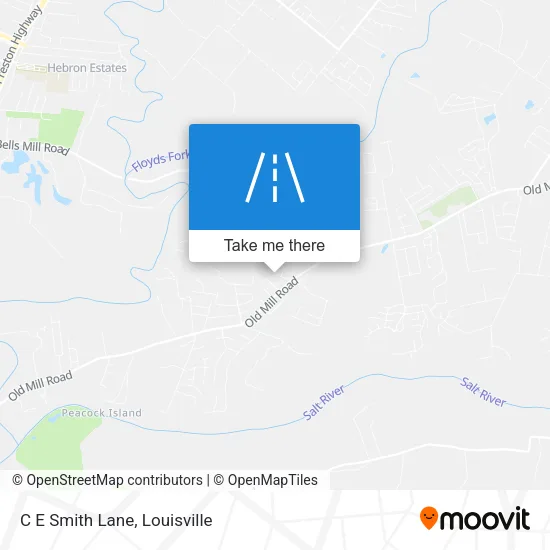 C E Smith Lane map