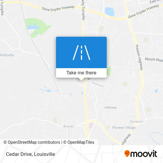 Mapa de Cedar Drive