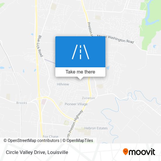 Circle Valley Drive map