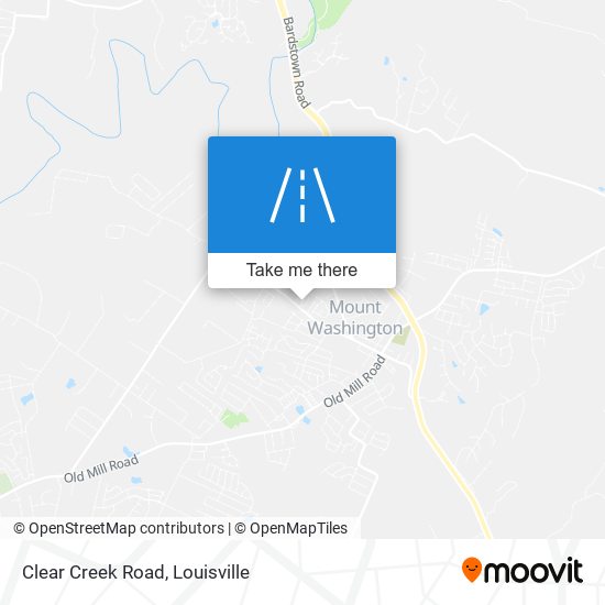 Mapa de Clear Creek Road