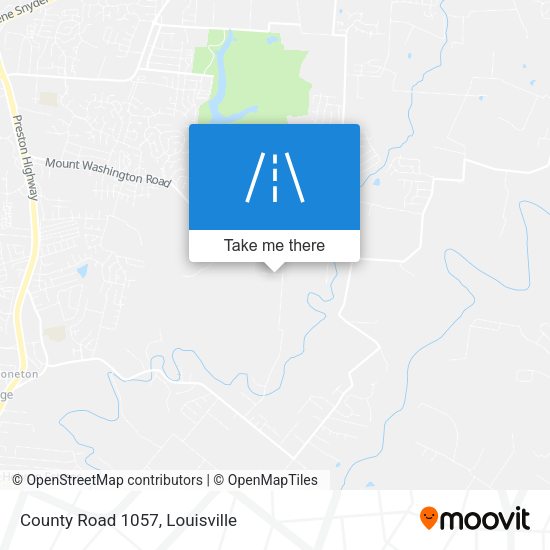 County Road 1057 map