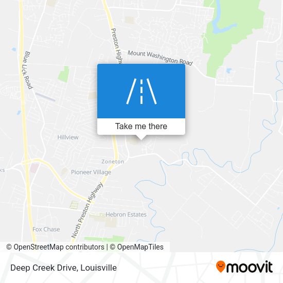 Mapa de Deep Creek Drive