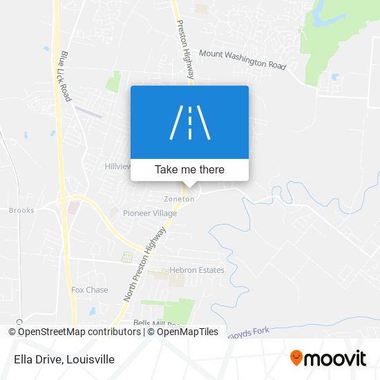 Ella Drive map