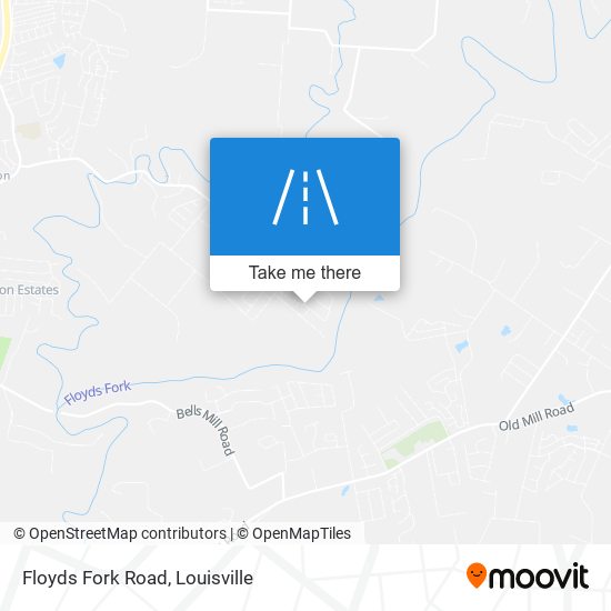 Floyds Fork Road map