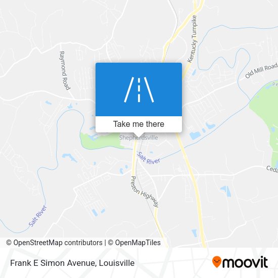 Frank E Simon Avenue map
