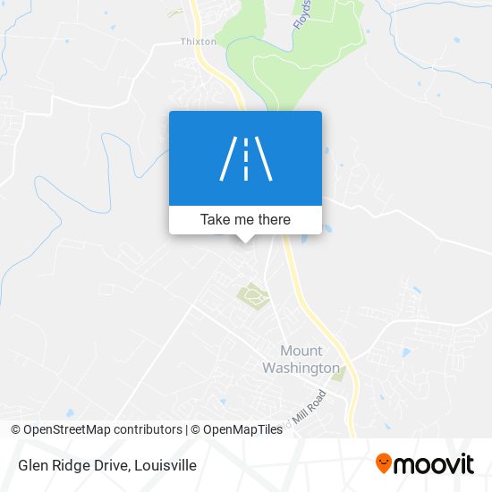 Glen Ridge Drive map