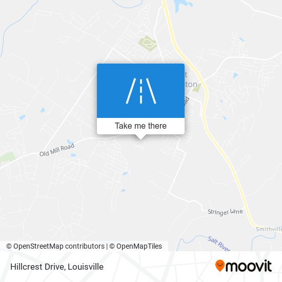 Hillcrest Drive map