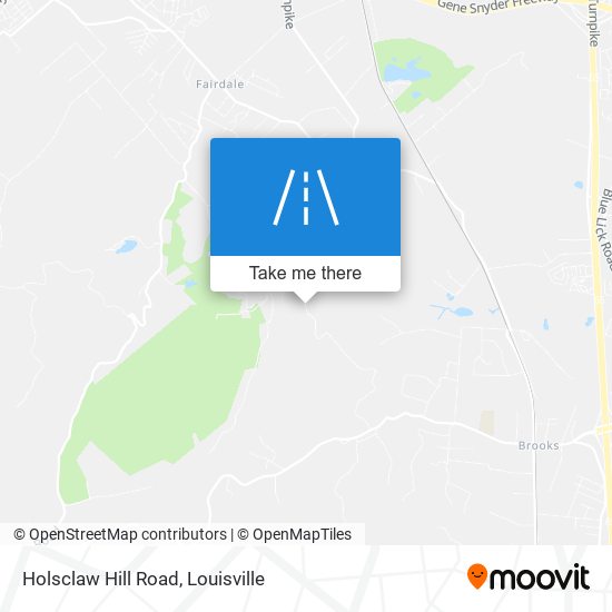 Holsclaw Hill Road map