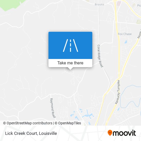 Lick Creek Court map