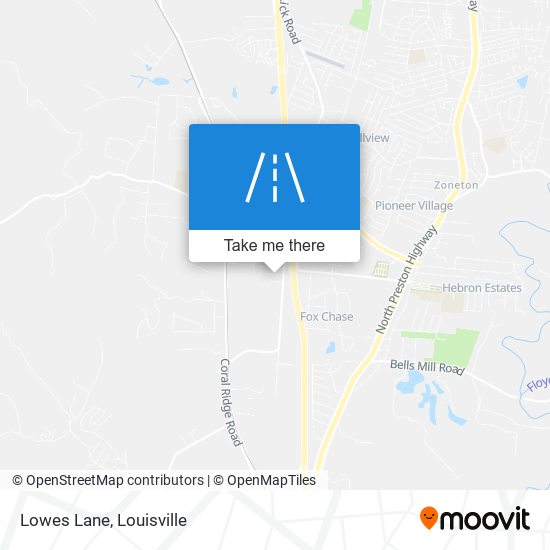 Lowes Lane map