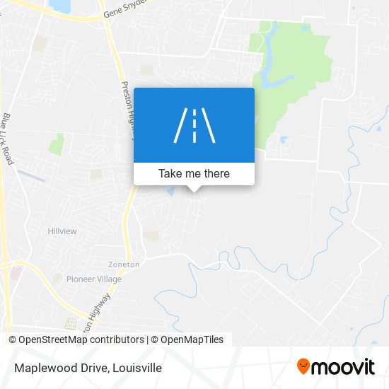 Maplewood Drive map