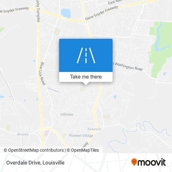 Mapa de Overdale Drive
