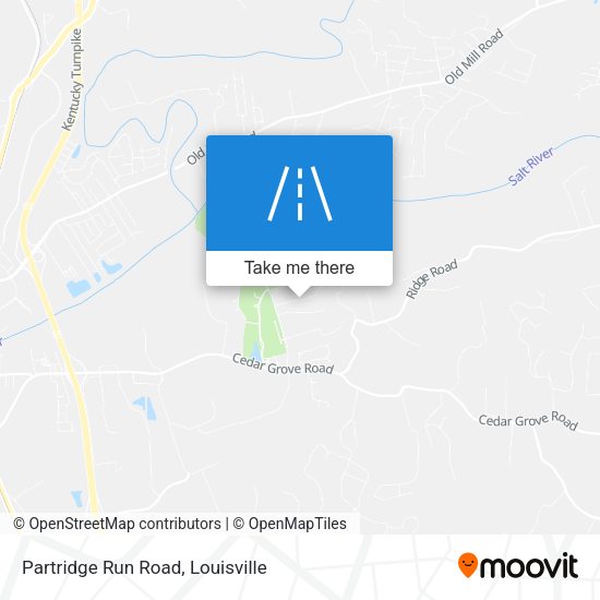Partridge Run Road map