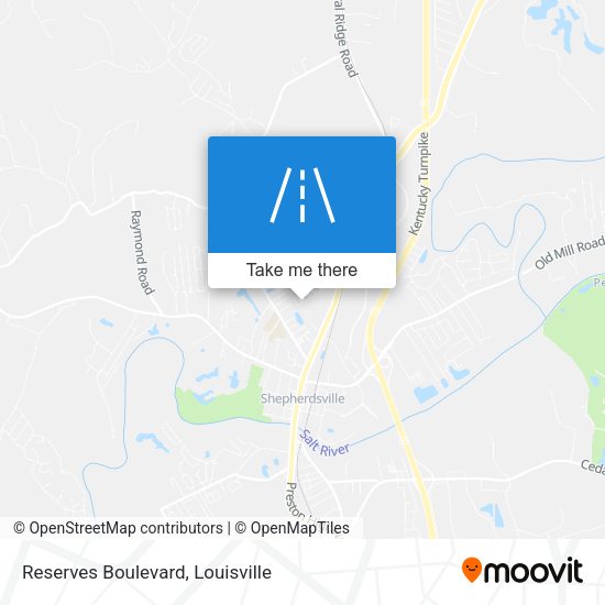 Reserves Boulevard map
