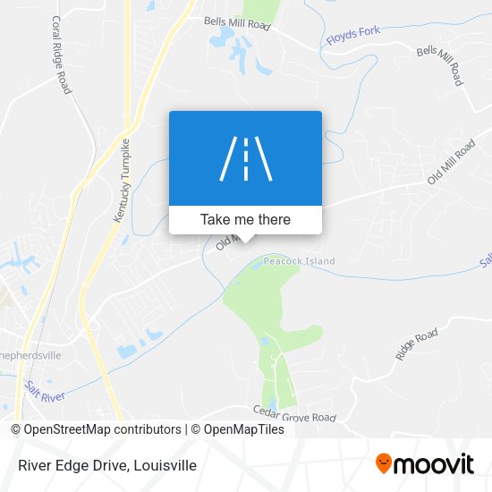 River Edge Drive map