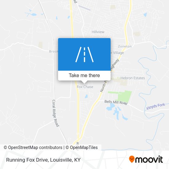 Running Fox Drive map