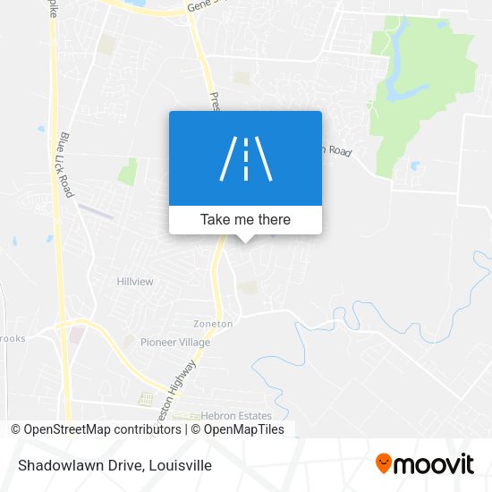 Shadowlawn Drive map