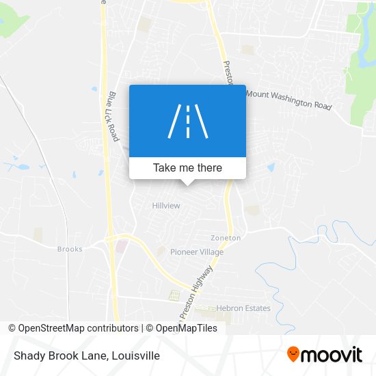 Mapa de Shady Brook Lane