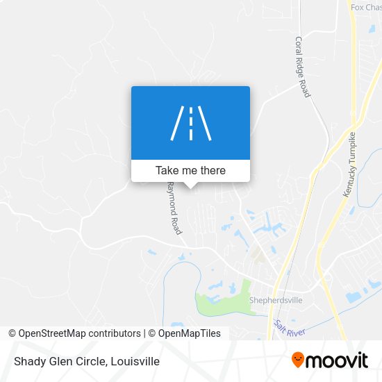 Shady Glen Circle map