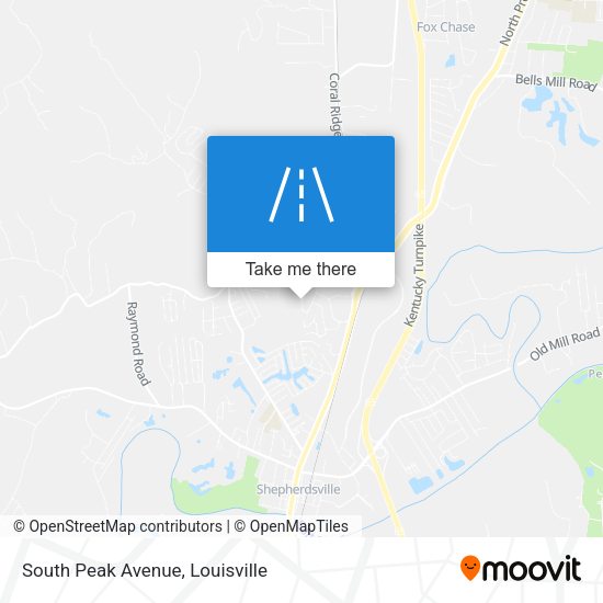 South Peak Avenue map