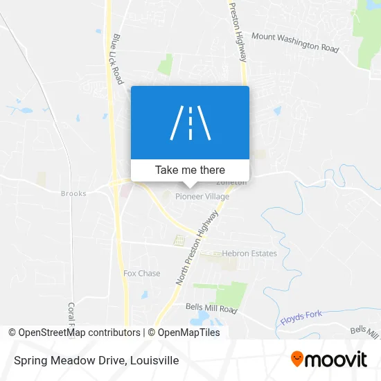 Spring Meadow Drive map