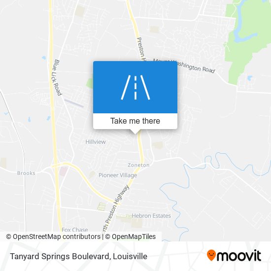 Tanyard Springs Boulevard map