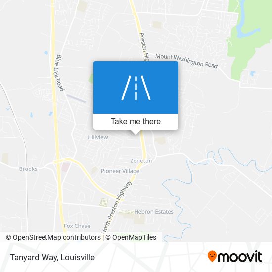 Tanyard Way map