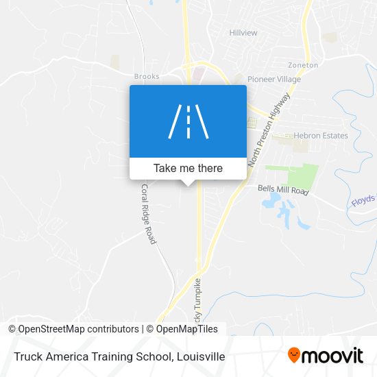 Truck America Training School map