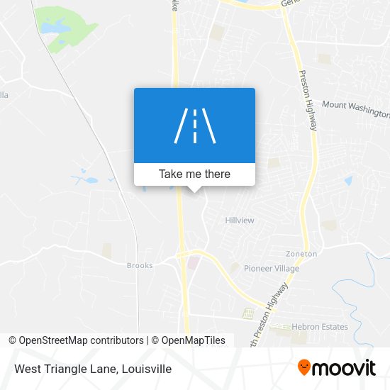West Triangle Lane map