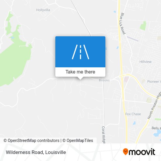 Mapa de Wilderness Road