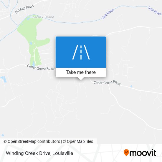 Mapa de Winding Creek Drive