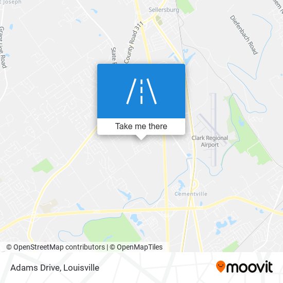 Adams Drive map