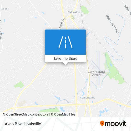 Avco Blvd map