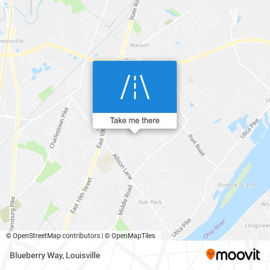 Blueberry Way map