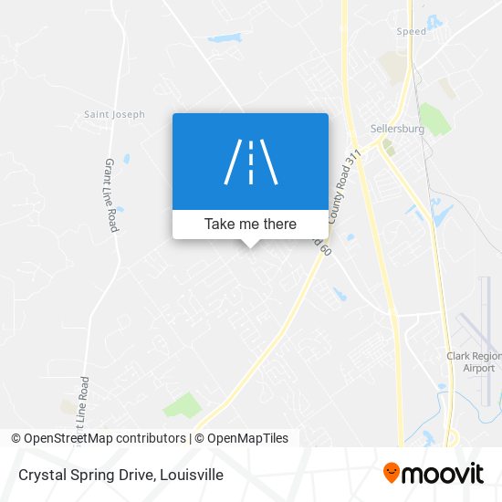 Crystal Spring Drive map