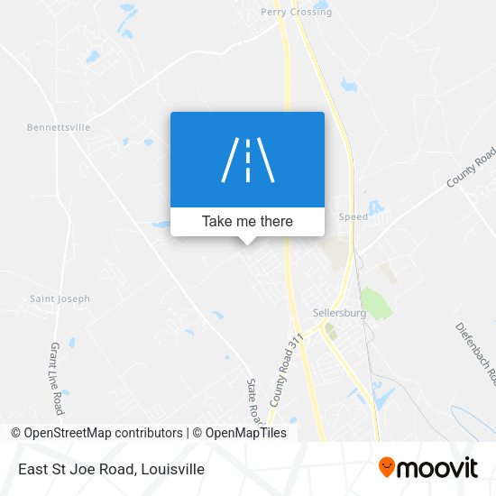 East St Joe Road map