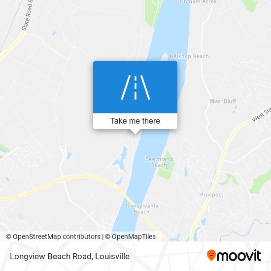 Longview Beach Road map