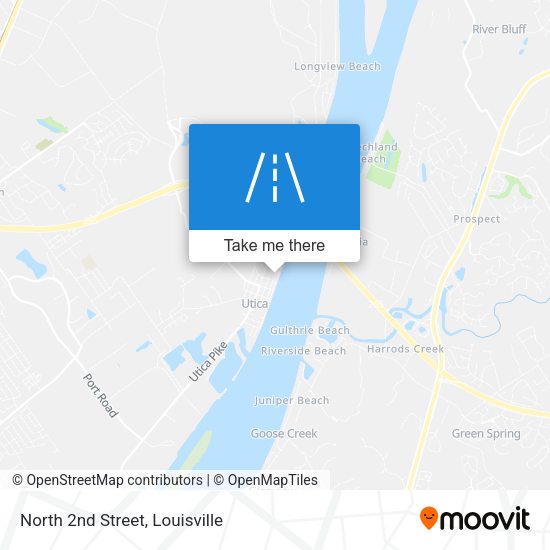 North 2nd Street map