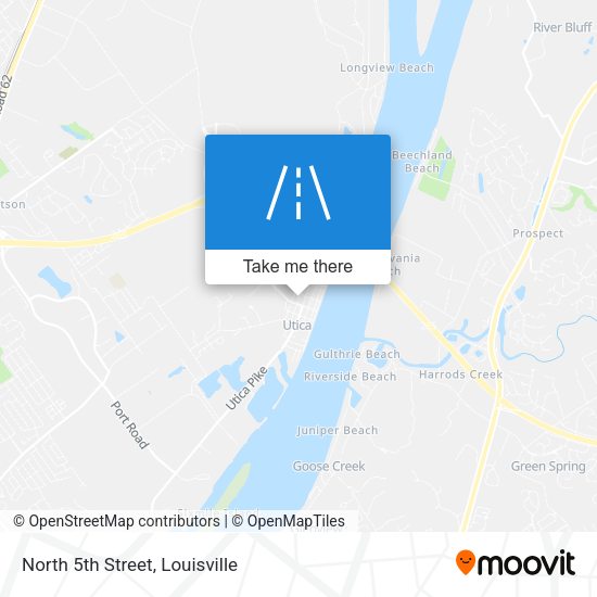 North 5th Street map