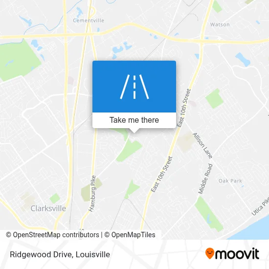 Ridgewood Drive map