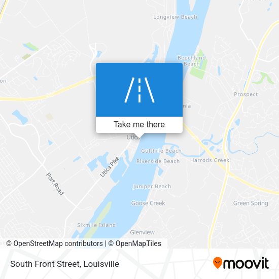 South Front Street map